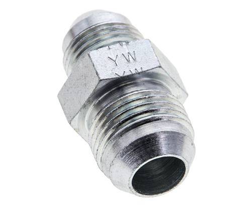 JIC Reducing Double Nipple UNF 3/4''-16 x UNF 7/8''-14 Steel 210bar (2950.5psi) [2 Pieces]