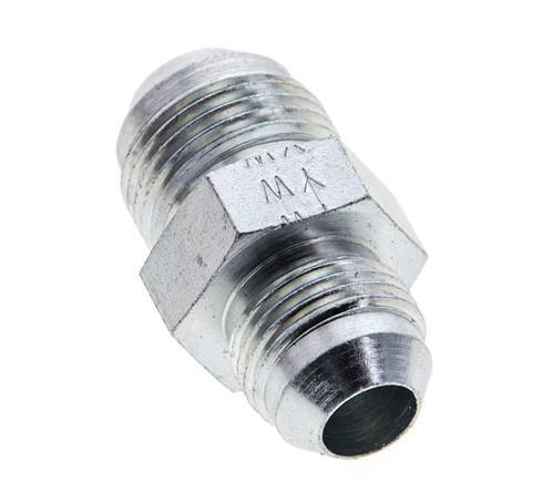 JIC Reducing Double Nipple UNF 3/4''-16 x UNF 7/8''-14 Steel 210bar (2950.5psi) [2 Pieces]