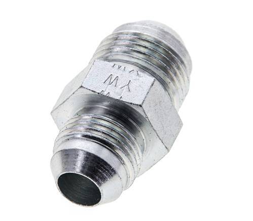 JIC Reducing Double Nipple UNF 3/4''-16 x UNF 7/8''-14 Steel 210bar (2950.5psi) [2 Pieces]