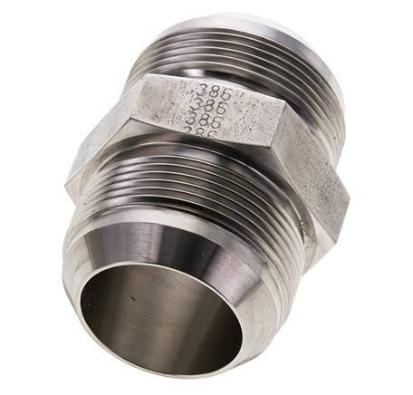 JIC Double Nipple UN 1-7/8''-12 Stainless Steel 100bar (1405.0psi)