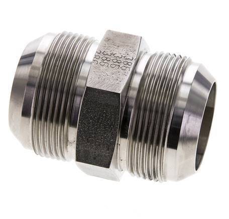 JIC Doppelnippel UN 1-7/8''-12 Edelstahl 100bar (1405.0psi)
