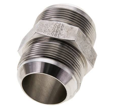 JIC Doppelnippel UN 1-7/8''-12 Edelstahl 100bar (1405.0psi)