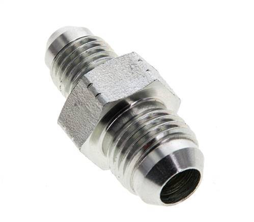 JIC Reducing Double Nipple UNF 7/16''-20 x UNF 9/16''-18 Steel 275bar (3863.75psi) [2 Pieces]