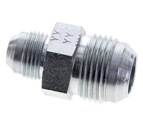 JIC Reducing Double Nipple UNF 7/8''-14 x UN 1-1/16''-12 Steel 210bar (2950.5psi)