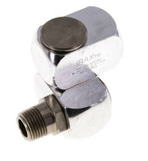 Drehdurchführung R1/2'' Innengewinde x Außengewinde Z-Form Messing vernickelt 15bar (210,75psi)