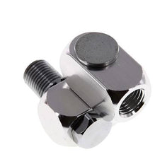 Drehdurchführung R1/4'' Innengewinde x Außengewinde Z-Form Messing vernickelt 15bar (210,75psi)