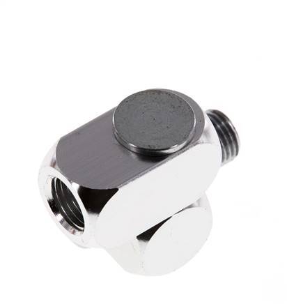 Drehdurchführung R1/4'' Innengewinde x Außengewinde Z-Form Messing vernickelt 15bar (210,75psi)