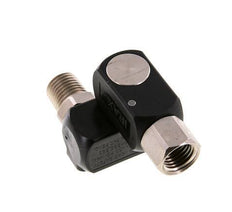 Rotary Joint R1/4'' Female x Male Z-shape Nickel-plated Brass / Plastic 15bar (210.75psi)