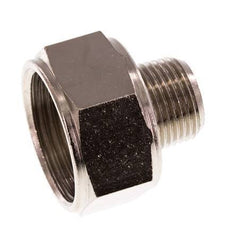 Reduzierstück R3/8'' Außengewinde x Rp3/4'' Innengewinde Messing vernickelt 16bar (224.8psi)