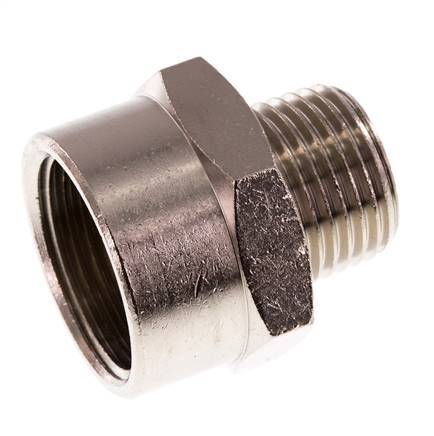 Reducing Adapter R1/2'' Male x Rp3/4'' Female Nickel-plated Brass 16bar (224.8psi)