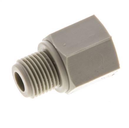 Threaded Extension G1/8'' Male x Female Polypropylene (pp) 10bar (140.5psi) FDA 14mm Hex [2 Pieces]