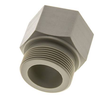 Verlängerung mit Gewinde G1 1/2'' Außengewinde x Innengewinde Polypropylen (pp) 10bar (140,5psi) FDA 55mm Sechskant