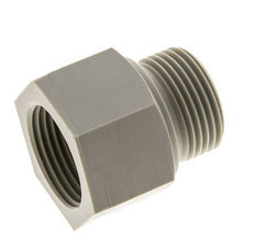 Threaded Extension G1'' Male x Female Polypropylene (pp) 10bar (140.5psi) FDA 43mm Hex