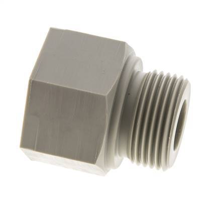 Threaded Extension G1'' Male x Female Polypropylene (pp) 10bar (140.5psi) FDA 43mm Hex