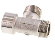 Tee Fitting Right Angle R1'' Male x G1'' Female Nickel-plated Brass 16bar (224.8psi)