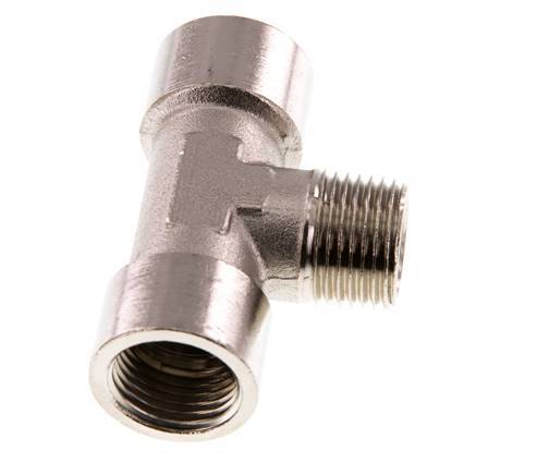 Tee Fitting G1/2'' Female x R1/2'' Male Nickel-plated Brass 16bar (224.8psi)