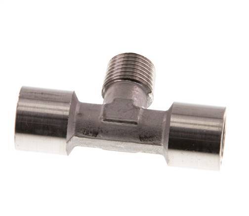 Tee Fitting G1/4'' Female x R1/4'' Male Stainless steel 150bar (2107.5psi)
