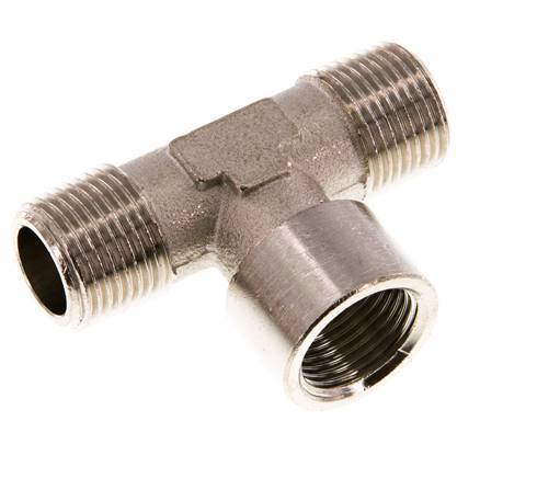 Tee Fitting R3/8'' Male x G3/8'' Female Nickel-plated Brass 16bar (224.8psi)