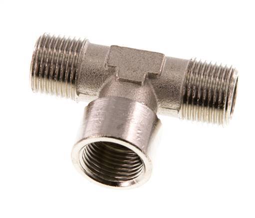 Tee Fitting R3/8'' Male x G3/8'' Female Nickel-plated Brass 16bar (224.8psi)