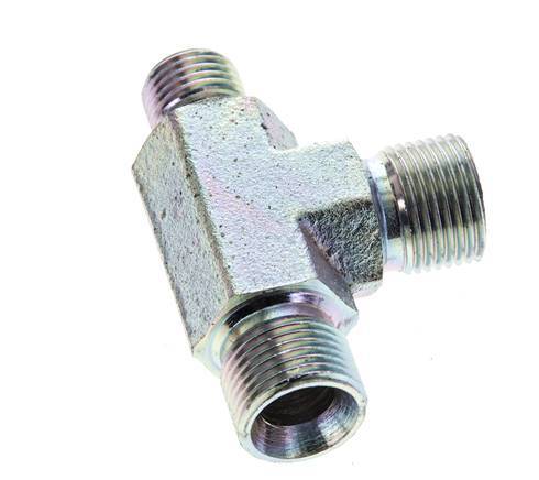T-Stück G1/4'' x G3/8'' Außengewinde Stahl 325bar (4566.25psi)