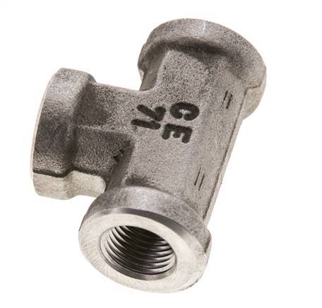T-Stück 1/8'' NPT Innengewinde Edelstahl Hochdruck 345bar (4847.25psi)