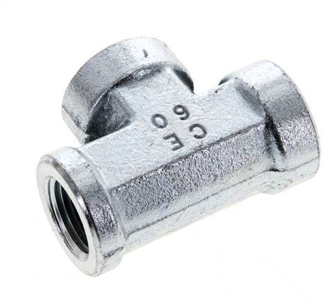 Tee Fitting 1/2'' NPT Female Steel High Pressure 210bar (2950.5psi)