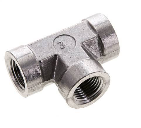 T-Stück 3/8'' NPT Innengewinde Edelstahl Hochdruck 210bar (2950.5psi)