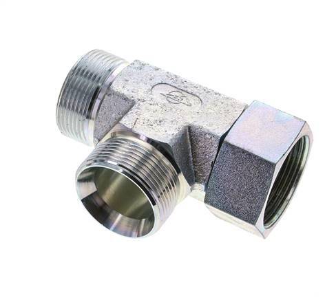 Tee Fitting G1 1/2'' Male x Female Steel Hydraulic 190bar (2669.5psi)