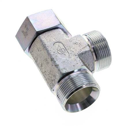 Tee Fitting G1 1/2'' Male x Female Steel Hydraulic 190bar (2669.5psi)