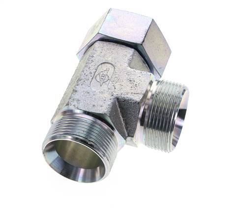 Tee Fitting G1 1/2'' Male x Female Steel Hydraulic 190bar (2669.5psi)