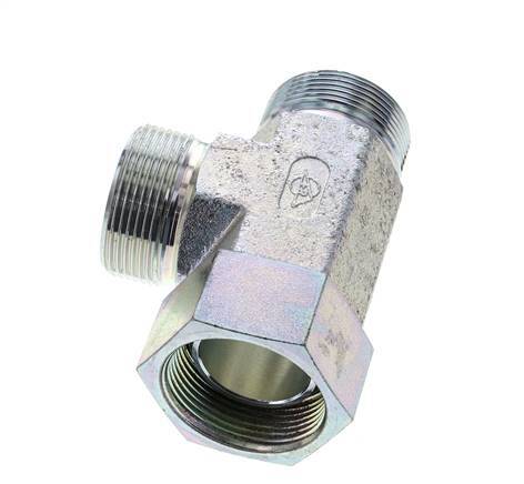 Tee Fitting G1 1/2'' Male x Female Steel Hydraulic 190bar (2669.5psi)
