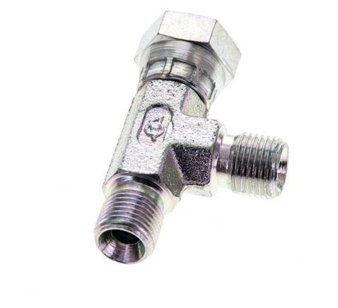 Tee Fitting G1/8'' Male x Female Steel Hydraulic 475bar (6673.75psi)