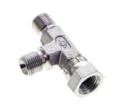 Tee Fitting G1/8'' Male x Female Steel Hydraulic 475bar (6673.75psi)