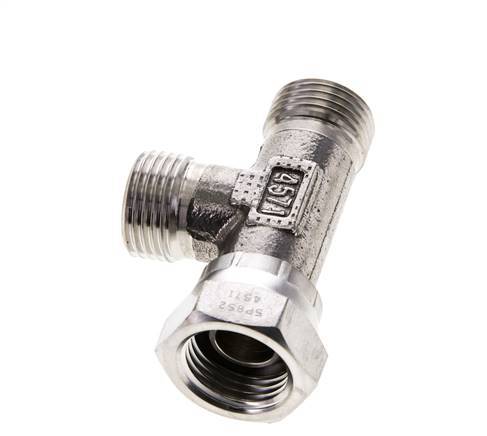 Tee Fitting G1/2'' Male x Female Stainless steel Hydraulic 350bar (4917.5psi)
