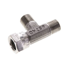 Tee Fitting G1/4'' Male x Female Stainless steel Hydraulic 350bar (4917.5psi)
