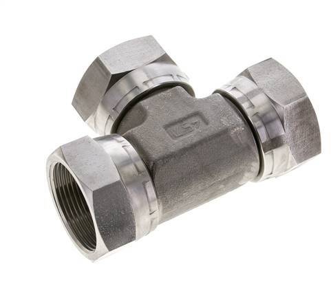 T-Stück G1 1/2'' Weiblich Edelstahl Hydraulisch 125bar (1756.25psi)