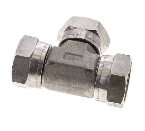 T-Stück G1 1/2'' Weiblich Edelstahl Hydraulisch 125bar (1756.25psi)