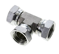 Tee Fitting G1 1/4'' Female Steel Hydraulic 150bar (2107.5psi)