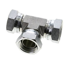 Tee Fitting G1 1/4'' Female Steel Hydraulic 150bar (2107.5psi)