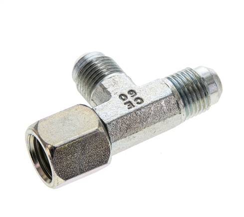 JIC T-Verschraubung UNF 9/16''-18 Innengewinde x Außengewinde Stahl 350bar (4917.5psi)