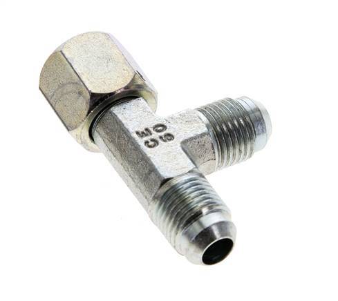 JIC T-Verschraubung UNF 9/16''-18 Innengewinde x Außengewinde Stahl 350bar (4917.5psi)