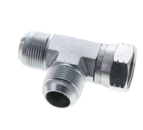 JIC T-Verschraubung UN 1-5/16''-12 Innengewinde x Außengewinde Stahl 250bar (3512.5psi)