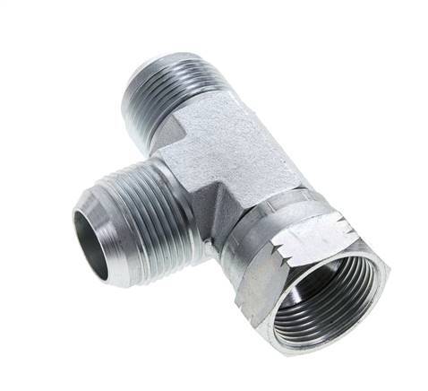 JIC T-Verschraubung UN 1-5/16''-12 Innengewinde x Außengewinde Stahl 250bar (3512.5psi)