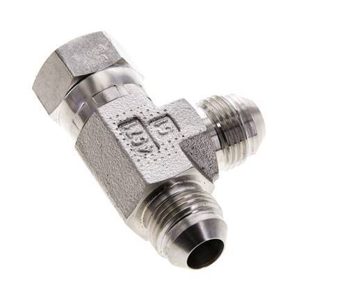 JIC Tee Fitting UNF 3/4''-16 Female x Male Stainless steel 350bar (4917.5psi)