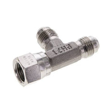 JIC Tee Fitting UNF 9/16''-18 Female x Male Stainless steel 350bar (4917.5psi)