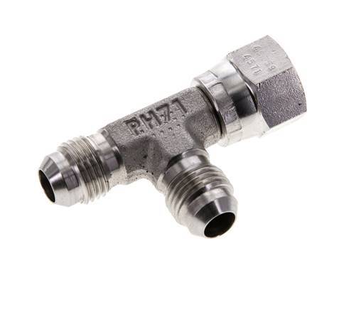 JIC T-Fitting UNF 9/16''-18 Innengewinde x Außengewinde Edelstahl 350bar (4917.5psi)