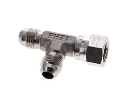 JIC T-Fitting UNF 9/16''-18 Innengewinde x Außengewinde Edelstahl 350bar (4917.5psi)