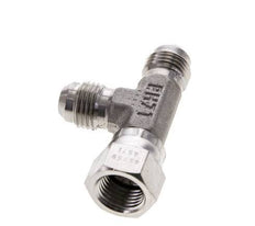 JIC T-Fitting UNF 9/16''-18 Innengewinde x Außengewinde Edelstahl 350bar (4917.5psi)