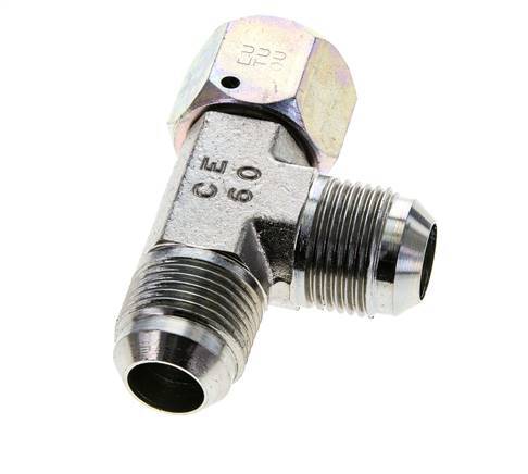 JIC T-Verschraubung UN 1-1/16''-12 Innengewinde x Außengewinde Stahl 350bar (4917.5psi)