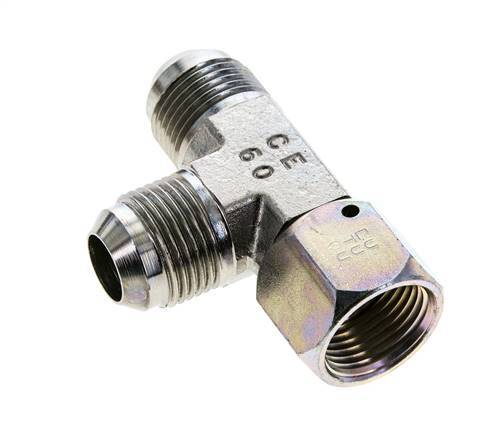 JIC T-Verschraubung UN 1-1/16''-12 Innengewinde x Außengewinde Stahl 350bar (4917.5psi)